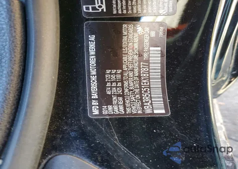 2014 BMW 435 Xi z USA, uszkodzony, nr VIN WBA3R5C51EK187877